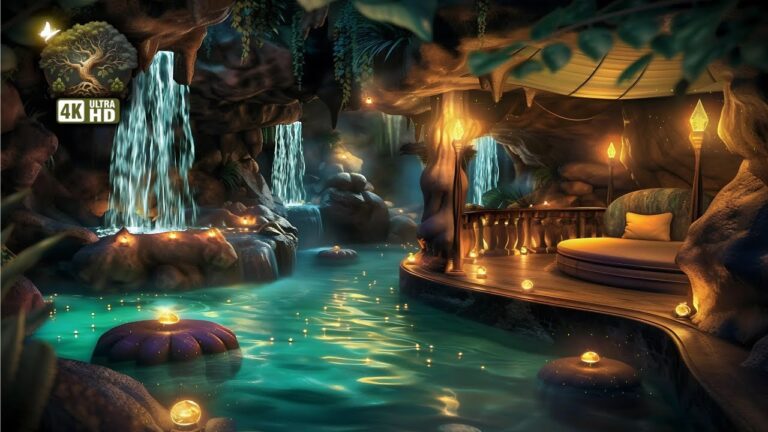 Chambre dans la Grotte Lucioles, Cascade — Feu